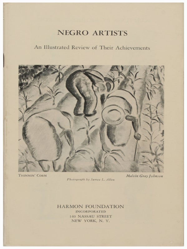 Item #31154 Negro Artists: An Illustrated Review of their Achievements. Sargent Claude Johnson,...