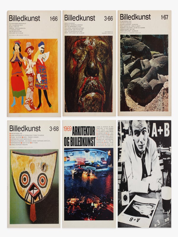 Item #31168 Billedkunst / Arkitektur og Billedkunst / A + B (All Published). Per And Kirkeby, Others