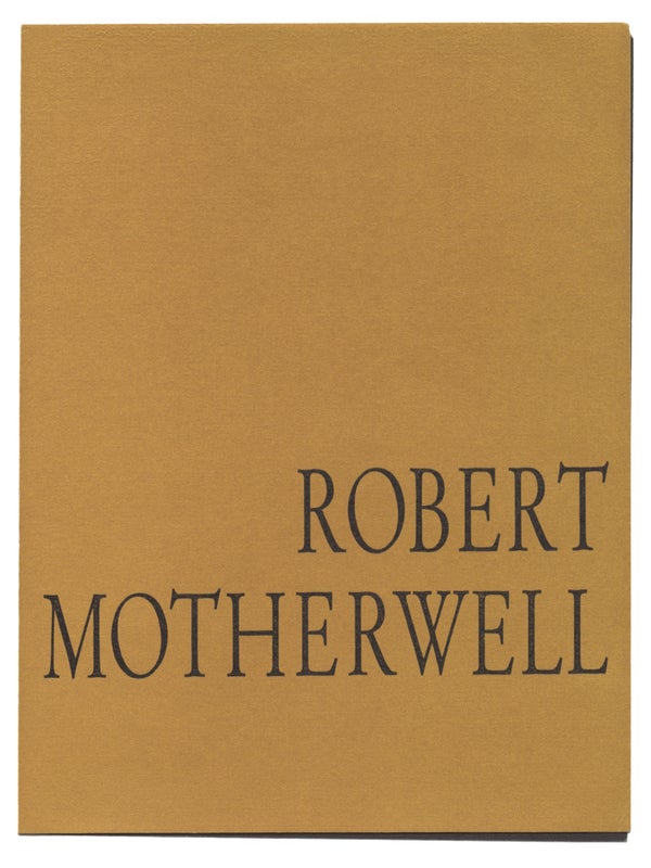 Robert Motherwell: Collages (Proof Exhibition Poster).