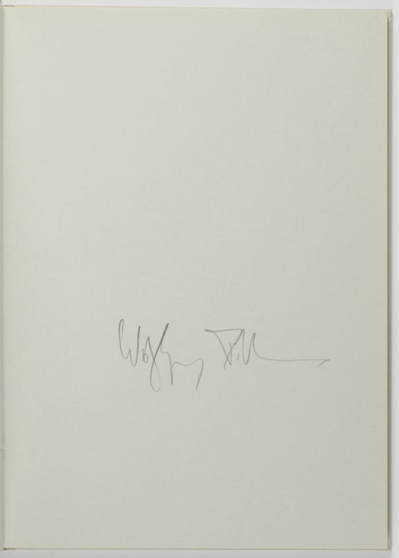 Wolfgang Tillmans (First Edition, Signed).