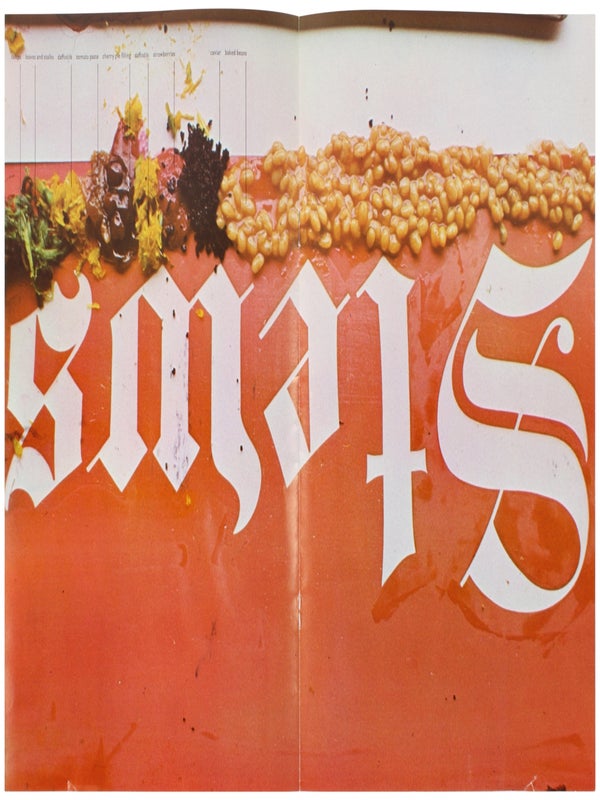 News, Mews, Pews, Brews, Stews & Dues. Six Organic Screenprints by Edward Ruscha (Prospectus).
