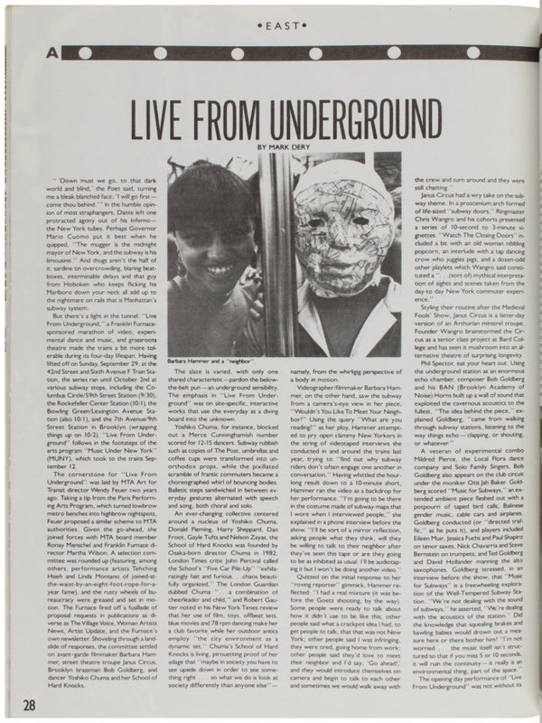 Stroll: The Magazine of Outdoor Art and Street Culture: Winter 1986, Vol. 2, No. 1.