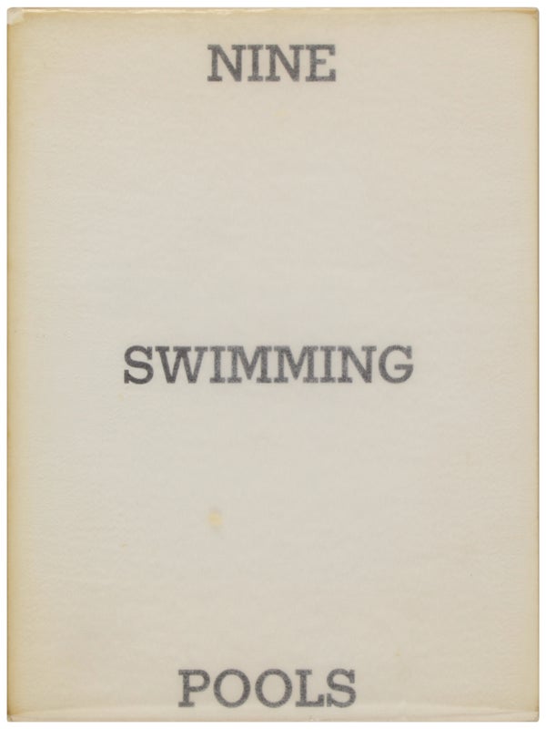 Item #31532 Nine Swimming Pools and a Broken Glass. Edward Ruscha