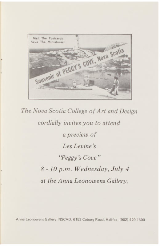 Les Levine's 'Peggy's Cove.'