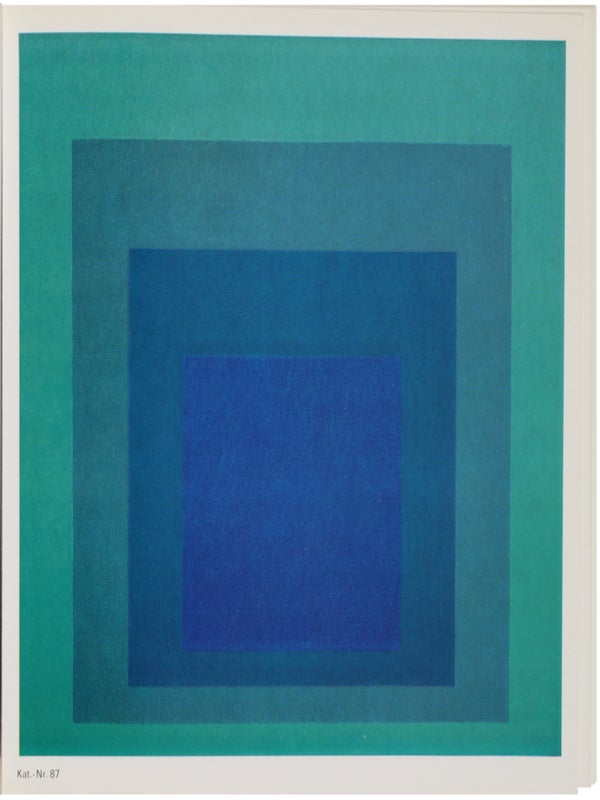 Josef Albers: 4 September bis 4. Oktober 1970 (with Screenprint).