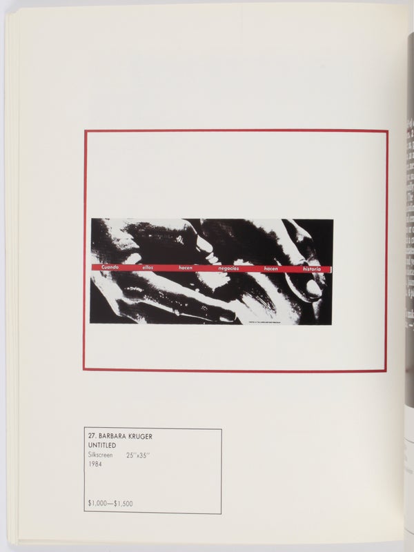 Contemporary Art Auction to Benefit El Bohio (Auction Catalogue).