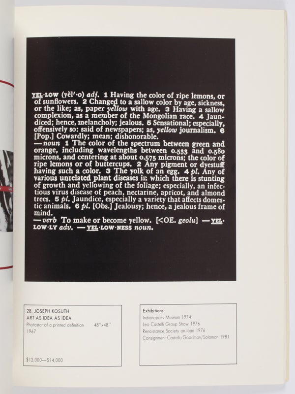 Contemporary Art Auction to Benefit El Bohio (Auction Catalogue).