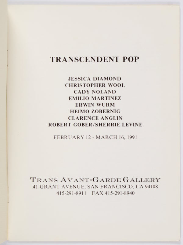 Transcendent Pop.