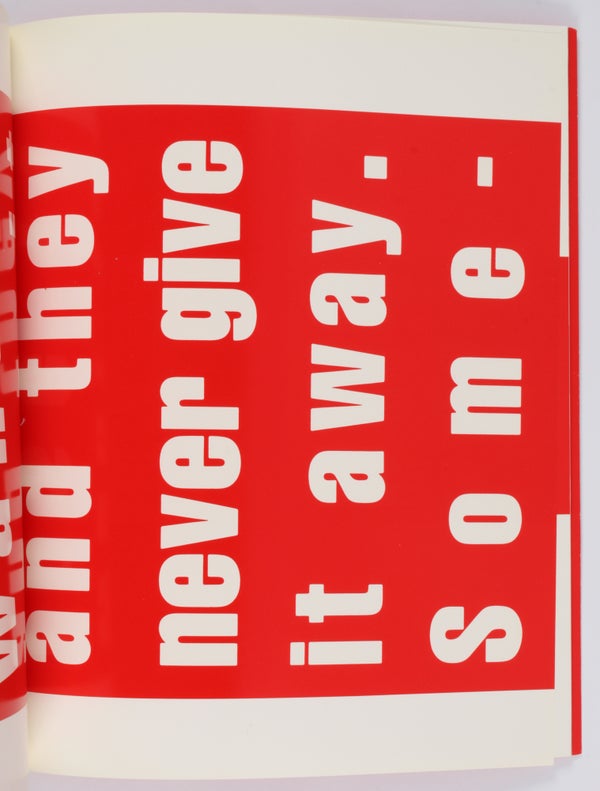 Barbara Kruger: 5 January to 26 January, 1991.