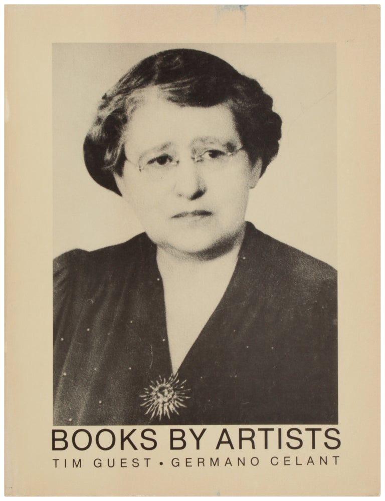 Item #31678 Books by Artists. Germano Celant, Tim Guest.
