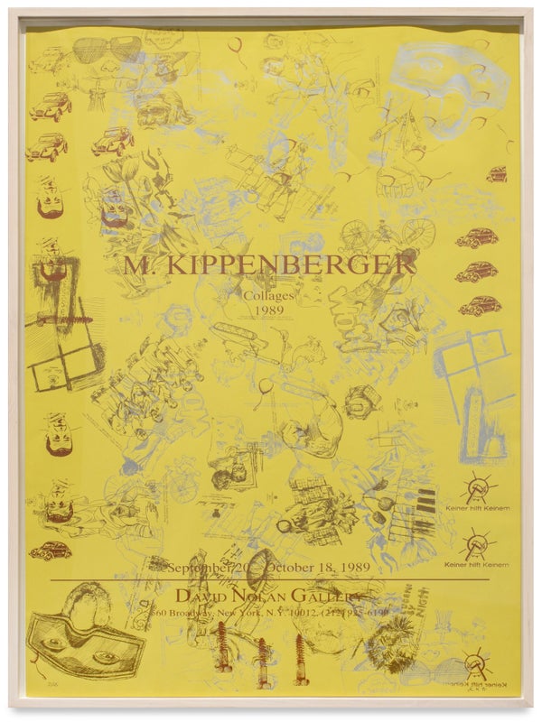 Item #31699 Collages, 1989 (Signed). Martin Kippenberger