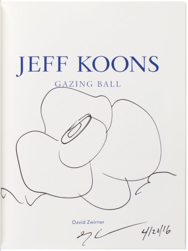 Jeff Koons: Gazing Ball (Signed with Drawing).