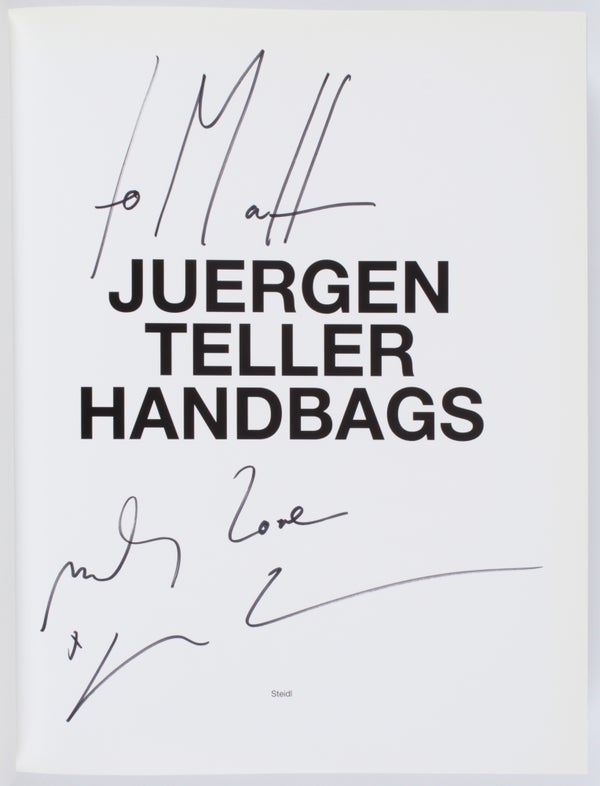Juergen Teller: Handbags (Inscribed).