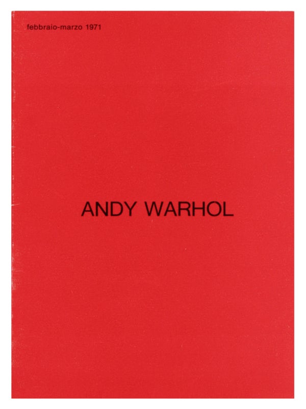 Item #31888 Andy Warhol: Febbraio-Marzo, 1971. Andy Warhol