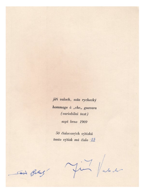 Hommage à "Che" Guevara (Variabilní Text) (Inscribed).