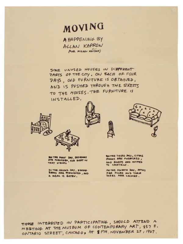 Moving: A Happening by Allan Kaprow (for Milan Knizak