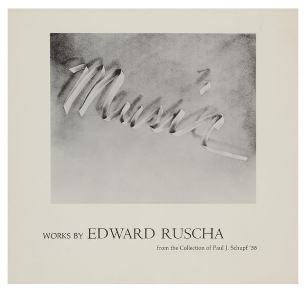 Item #31956 Works by Edward Ruscha from the Collection of Paul J. Schupf '58. Edward Ruscha