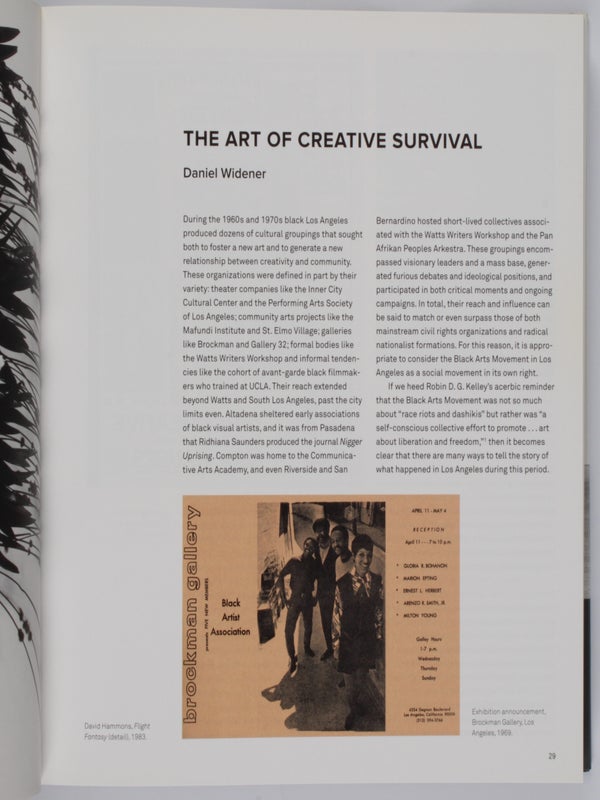 Now Dig This! Art & Black Los Angeles, 1960-1980.
