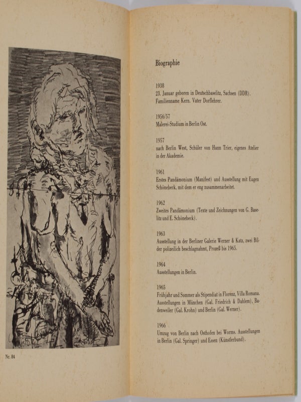 Georg Baselitz: Zeichnungen (Inscribed).