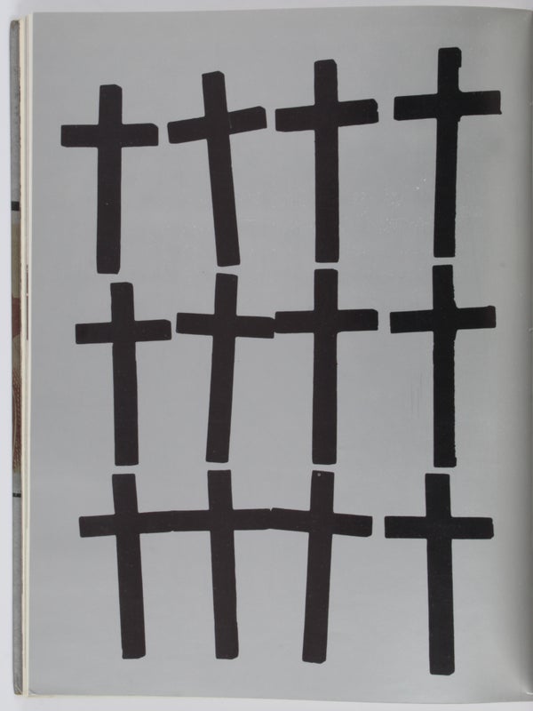 Guns, Knives, Crosses.