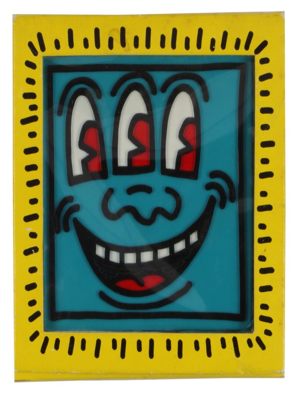 Item #32173 AM-FM Radio with Carrying Strap. Keith Haring