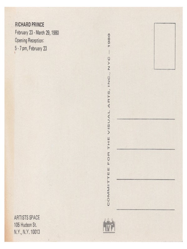 Single Man Looking to the Right (Signed Artist's Statement with Announcement Card).