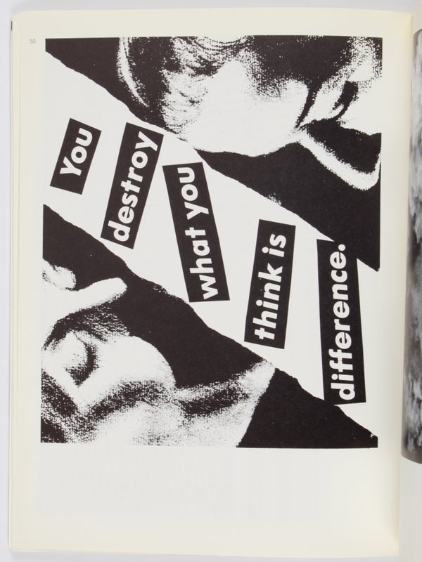 Barbara Kruger: We Won't Play Nature to Your Culture.