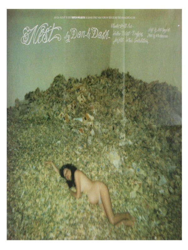 Item #32267 Nest by Dan & Dash (Exhibition Poster). Dash Snow, Dan Colen