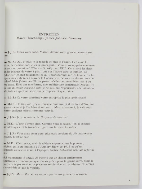 Duchamp, Seoul / Marcel Duchamp: Marchand du Sel.