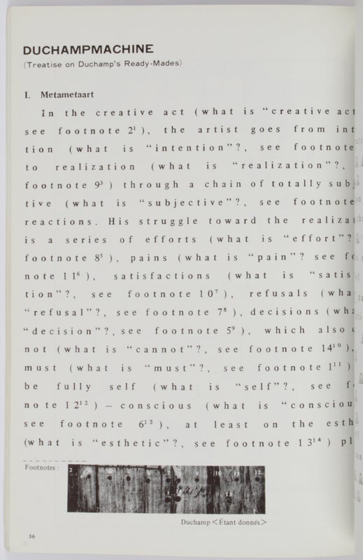 Duchamp, Seoul / Marcel Duchamp: Marchand du Sel.