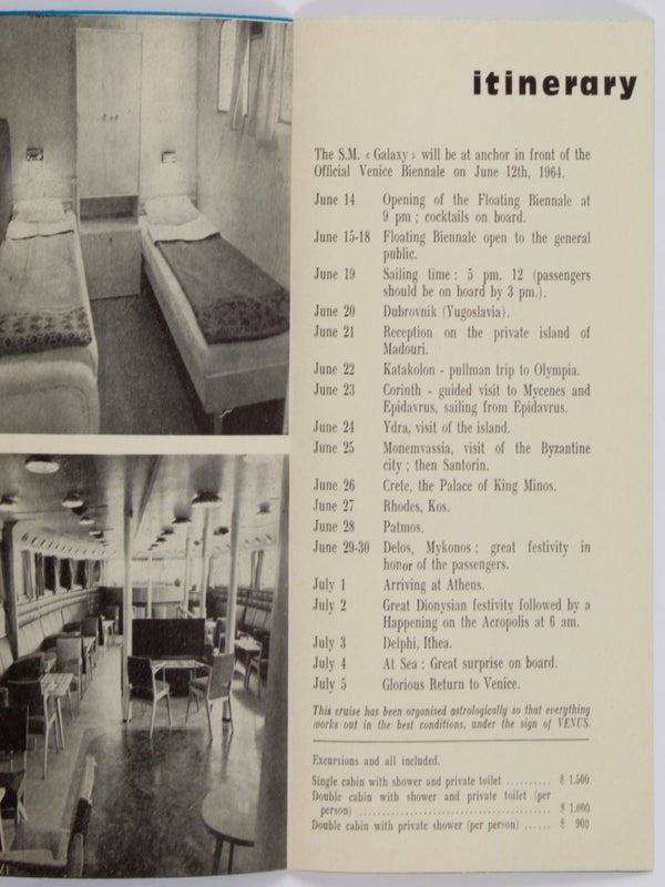 La Biennale Flottante d'Iris Clert (Prospectus).