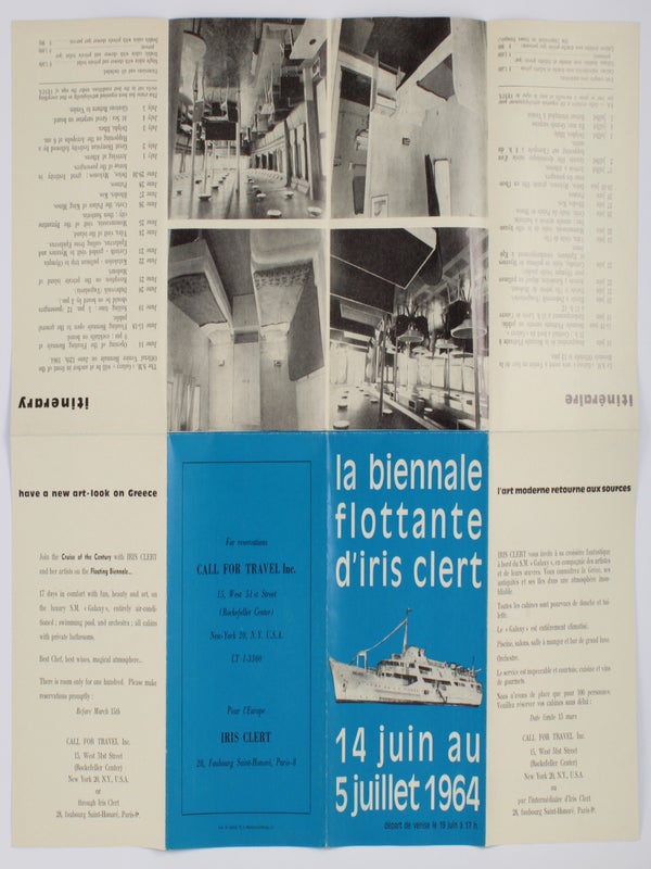 La Biennale Flottante d'Iris Clert (Prospectus).