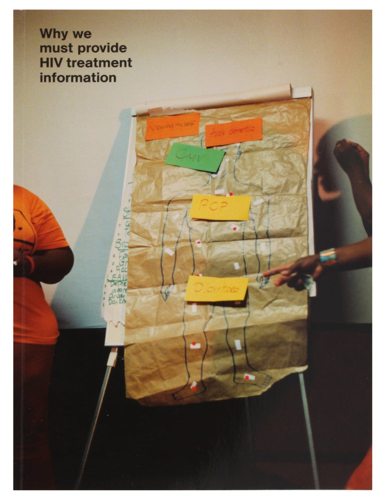 Item #32331 Why We Must Provide HIV Treatment Information (Signed). Wolfgang Tillmans.