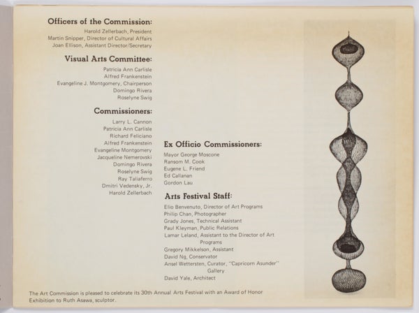 Annual San Francisco Arts Festival (Group of 6 Programs).