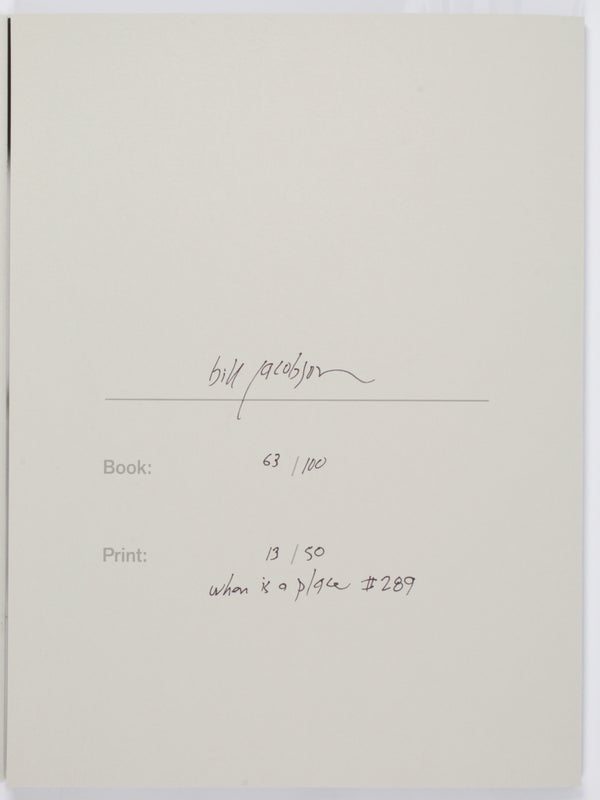 When is a Place (Limited Edition with Print).