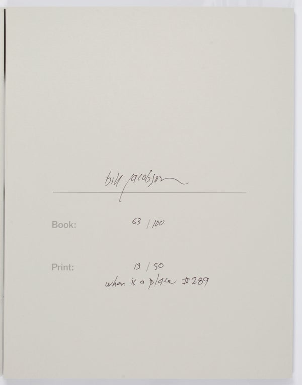 When is a Place (Limited Edition with Print).