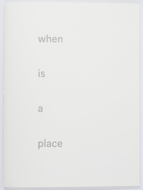 When is a Place (Limited Edition with Framed Print).
