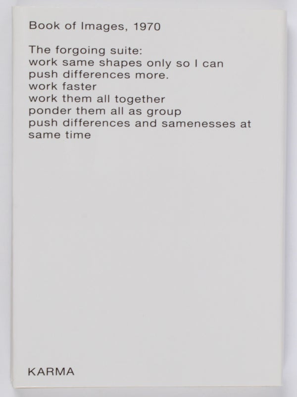 Brice Marden: Book of Images, 1970 (Signed).