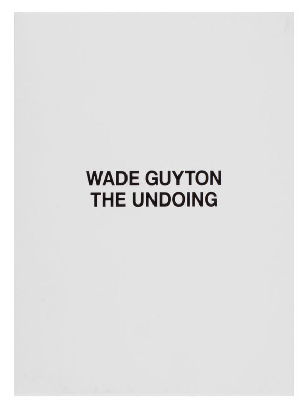 The Undoing (Signed Artist's Book