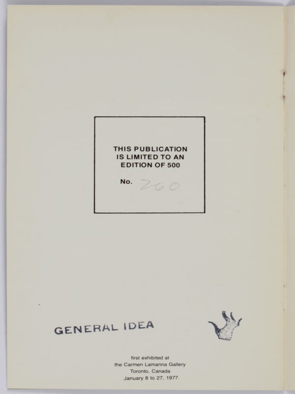 S/HE. (The 1984 Miss General Idea Pageant. No. 102).