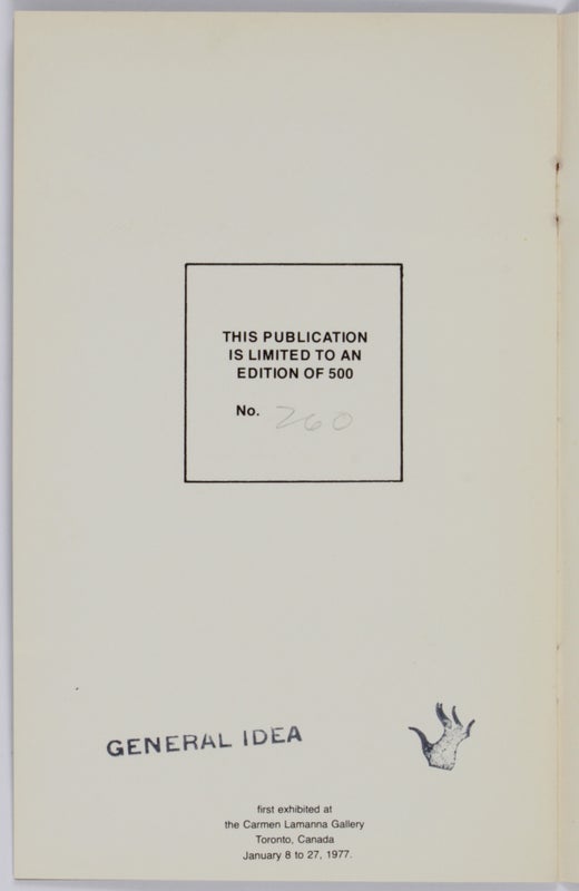S/HE. (The 1984 Miss General Idea Pageant. No. 102).