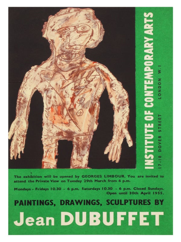 Paintings, Drawings, Sculptures by Jean Dubuffet (Poster-Mailer