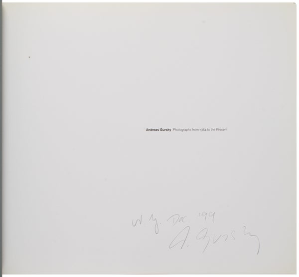 Photographs from 1984 to the Present (Signed).