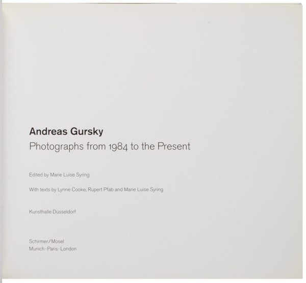 Photographs from 1984 to the Present (Signed).