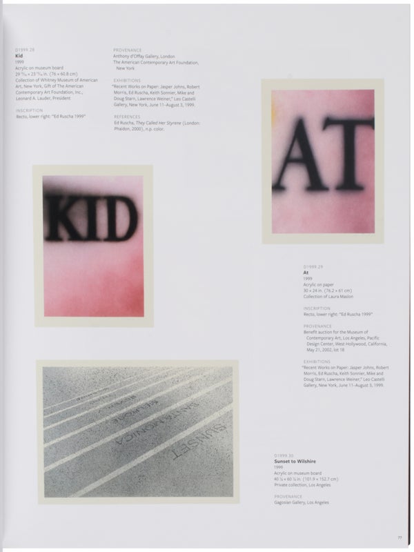 Catalogue Raisonné of the Works on Paper (3 Vols).