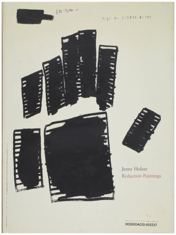 Jenny Holzer: Redaction Paintings (Signed