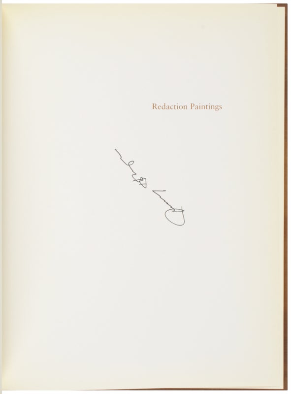 Jenny Holzer: Redaction Paintings (Signed).