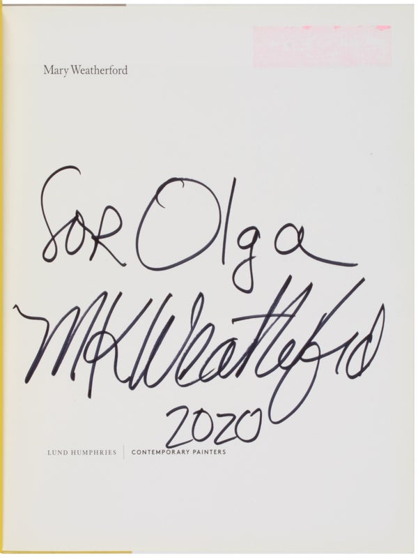 Mary Weatherford (Inscribed).
