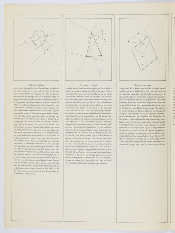Wall Drawings & Structures: The Location of Six Geometric Figures / Variations of Incomplete Open Cubes.