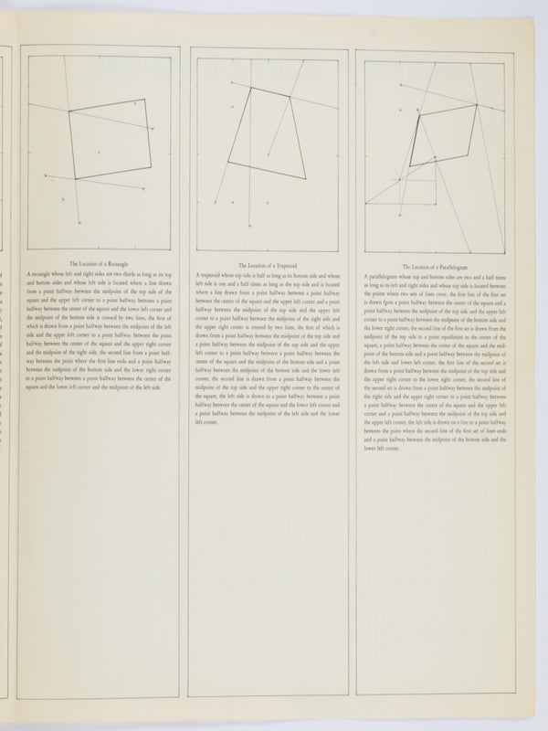 Wall Drawings & Structures: The Location of Six Geometric Figures / Variations of Incomplete Open Cubes.